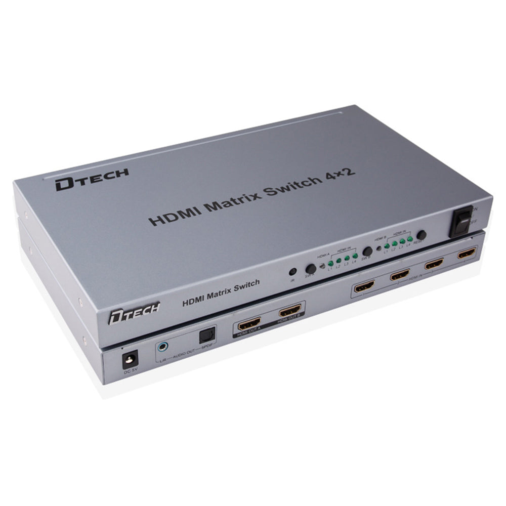 Dtech HDMI Matrix Switch DT-7442 (4810211131492) Dtech HDMI Matrix Switch DT-7442 (4810211131492)